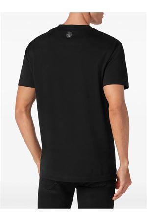 Black cotton T-shirt PHILIPP PLEIN | FADCMTK7443PJY002N02